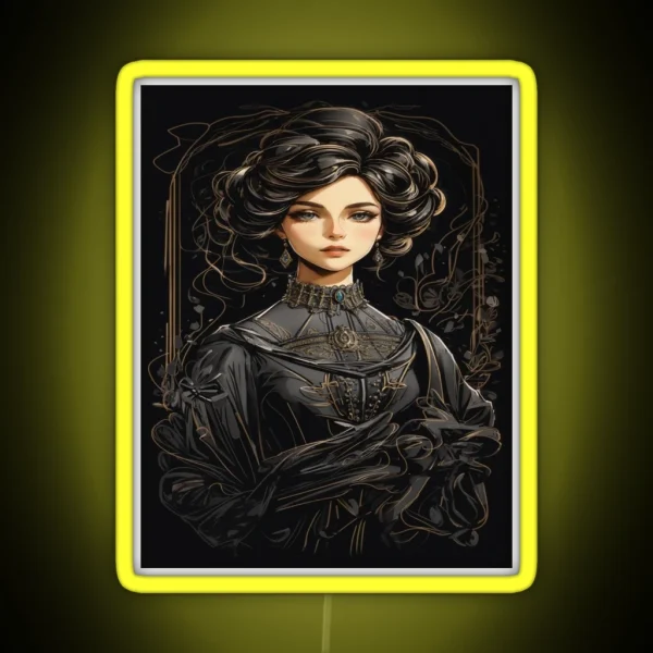 Victorian Girl RGB Neon Sign