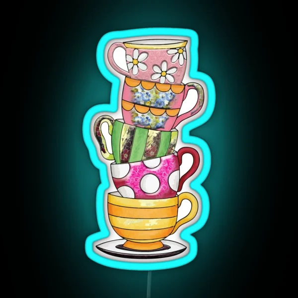 Victorian Tea Party RGB Neon Sign