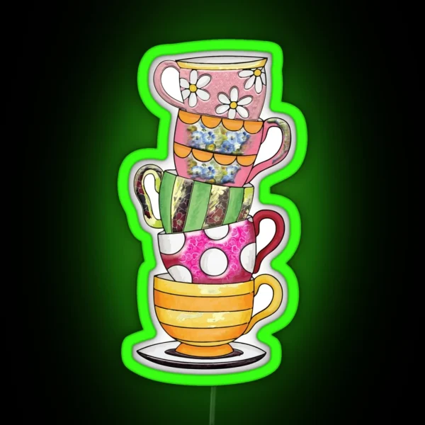 Victorian Tea Party RGB Neon Sign