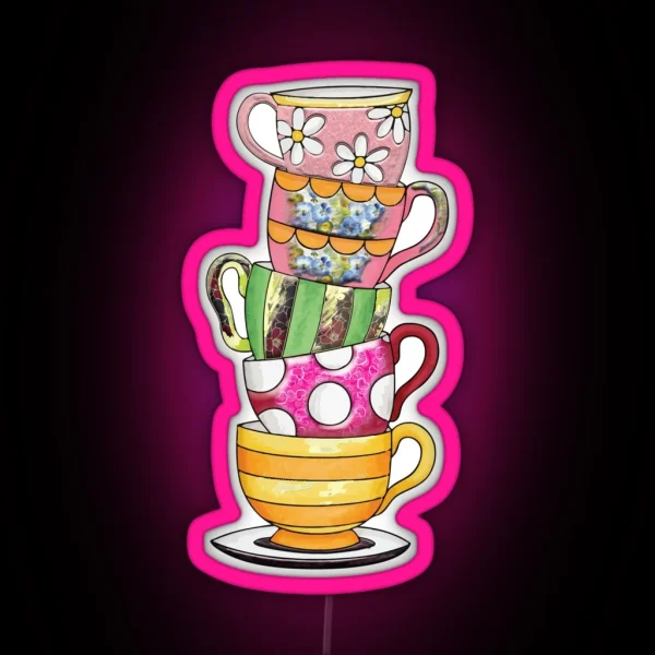 Victorian Tea Party RGB Neon Sign