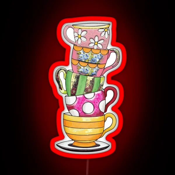 Victorian Tea Party RGB Neon Sign