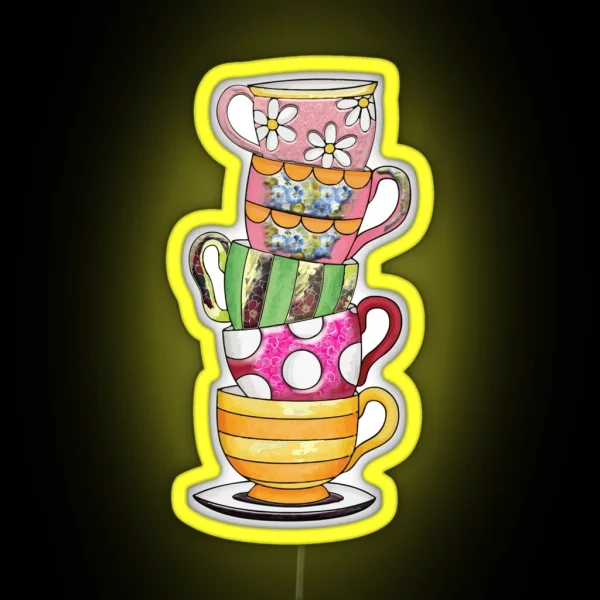 Victorian Tea Party RGB Neon Sign