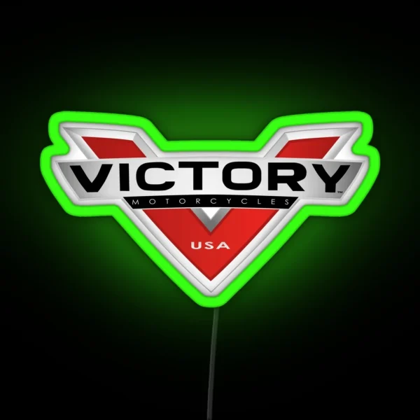 Victory Motorcycles RGB Neon Sign