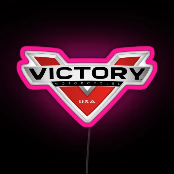 Victory Motorcycles RGB Neon Sign