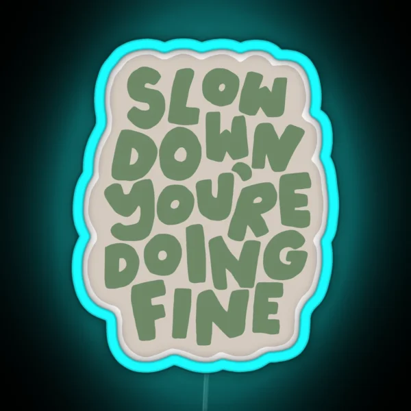 Vienna Billy Joel Lyrics RGB Neon Sign