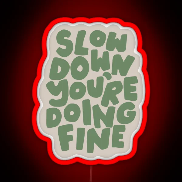 Vienna Billy Joel Lyrics RGB Neon Sign