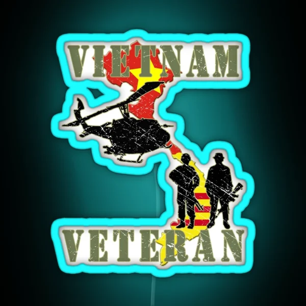 Vietnam Veteran RGB Neon Sign
