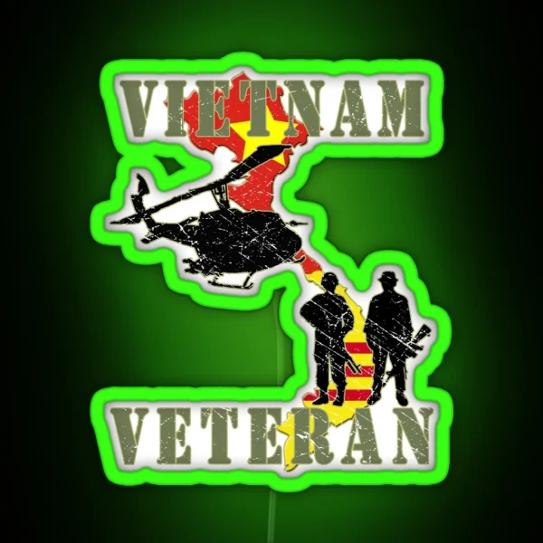 Vietnam Veteran RGB Neon Sign