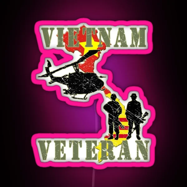 Vietnam Veteran RGB Neon Sign