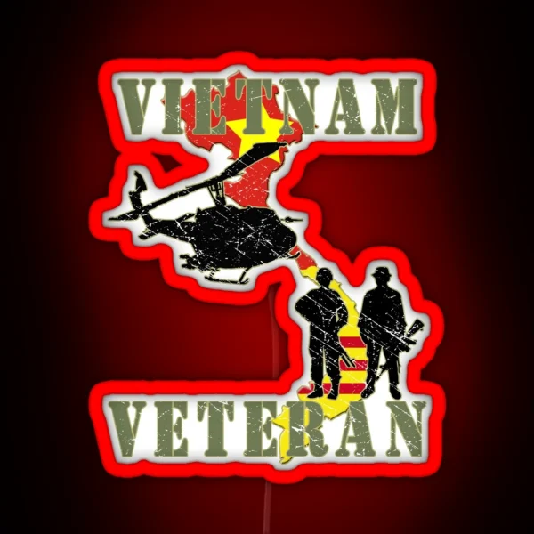 Vietnam Veteran RGB Neon Sign