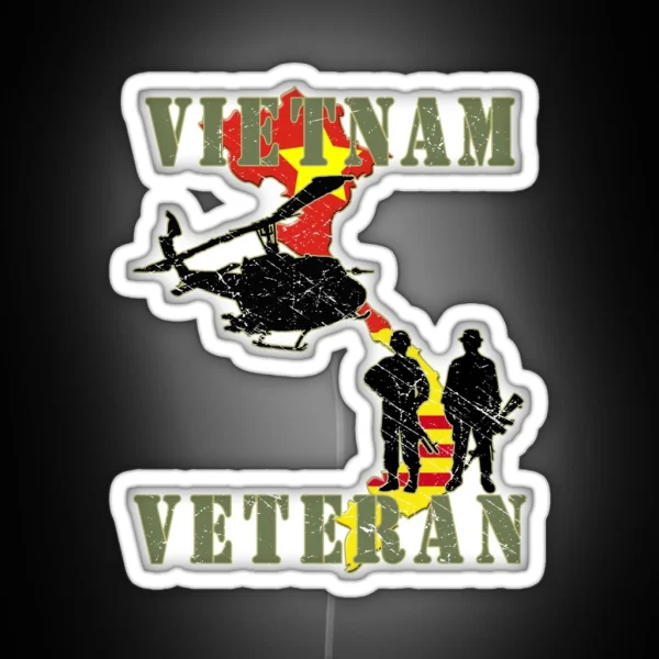 Vietnam Veteran RGB Neon Sign