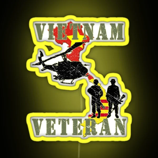 Vietnam Veteran RGB Neon Sign