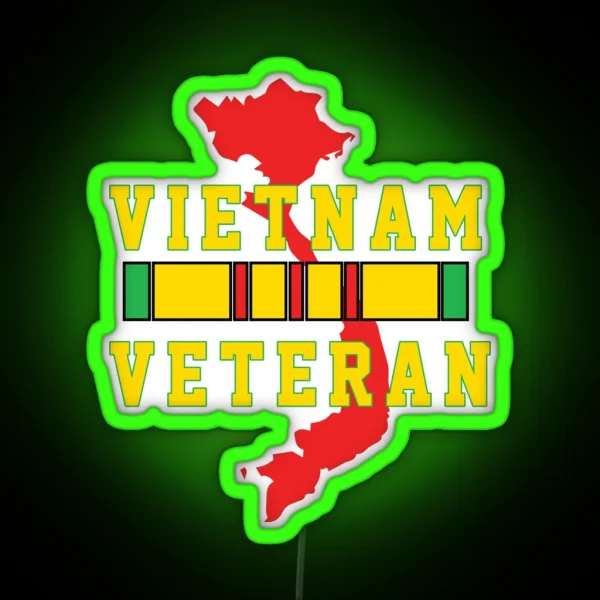 Vietnam Veteran RGB Neon Sign