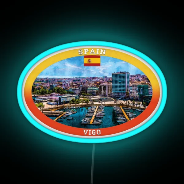 Vigo Spain Travel RGB Neon Sign