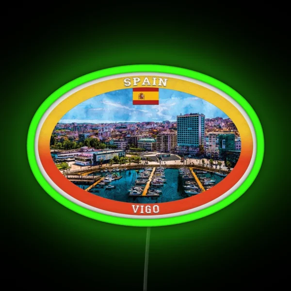Vigo Spain Travel RGB Neon Sign