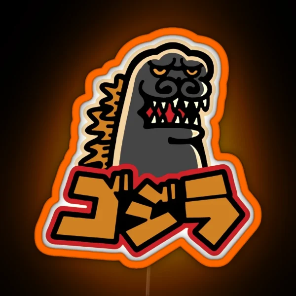 Villain Monster Gozilla RGB Neon Sign