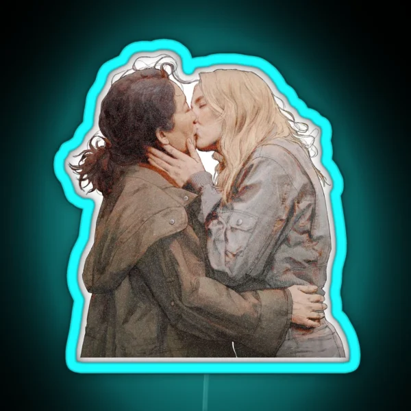 Villaneve Kiss Take Your Time To Read The Things You RGB Neon Sign