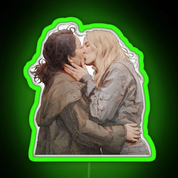 Villaneve Kiss Take Your Time To Read The Things You RGB Neon Sign