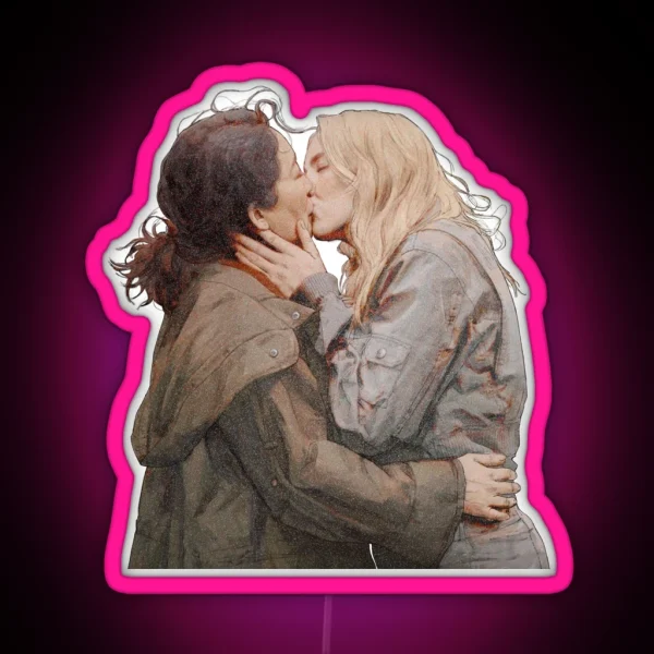 Villaneve Kiss Take Your Time To Read The Things You RGB Neon Sign