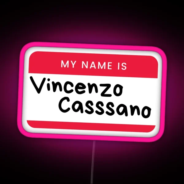 Vinceno Nametag RGB Neon Sign
