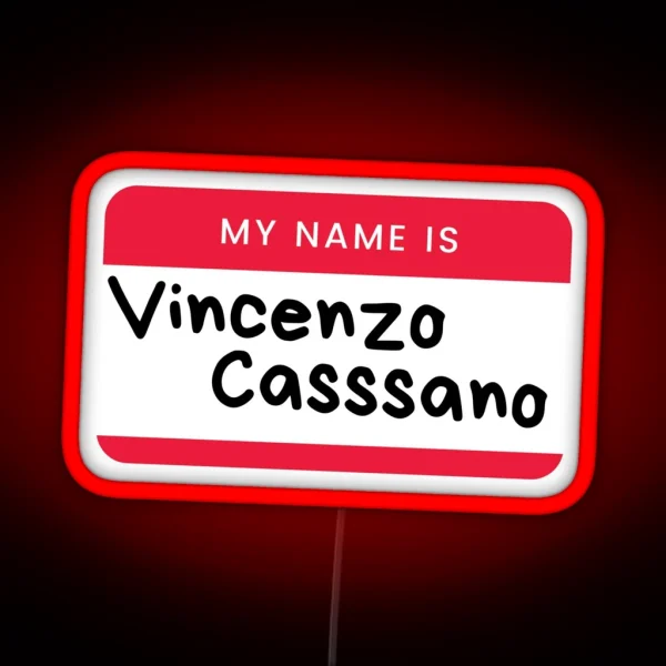 Vinceno Nametag RGB Neon Sign