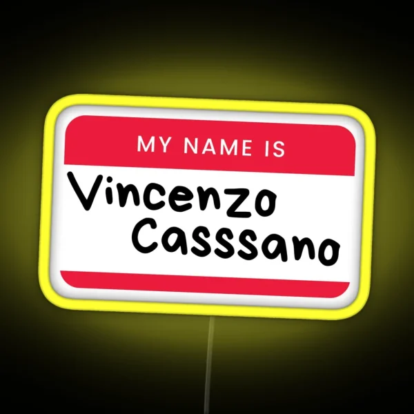 Vinceno Nametag RGB Neon Sign