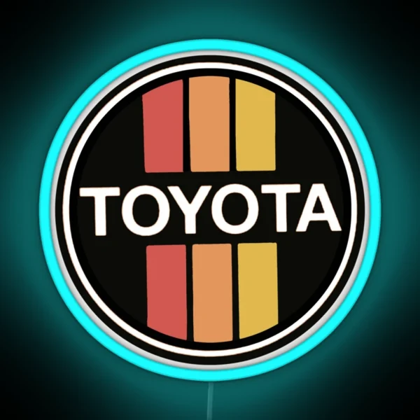 Vintage 70s TOYOTA Cars Japan RGB Neon Sign