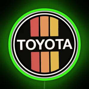 Vintage 70s TOYOTA Cars Japan RGB Neon Sign