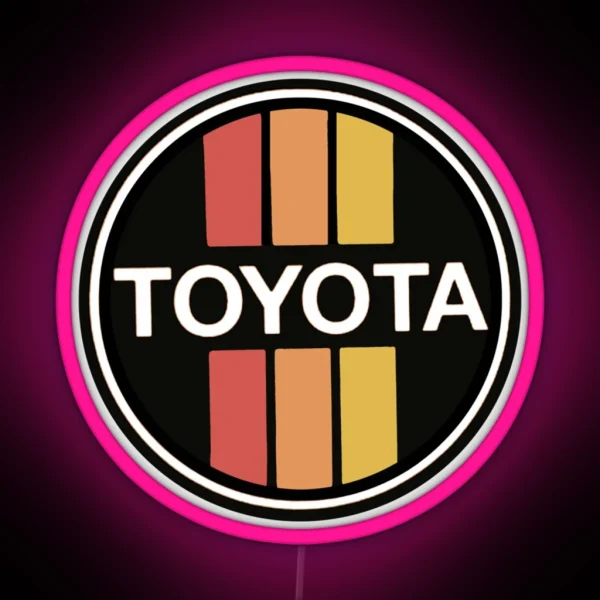 Vintage 70s TOYOTA Cars Japan RGB Neon Sign