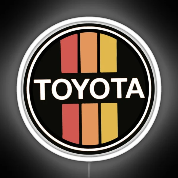 Vintage 70s TOYOTA Cars Japan RGB Neon Sign