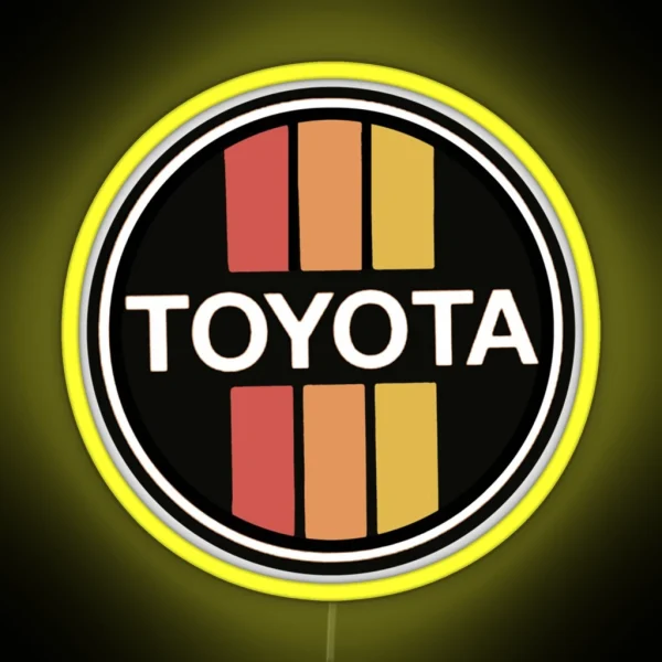 Vintage 70s TOYOTA Cars Japan RGB Neon Sign