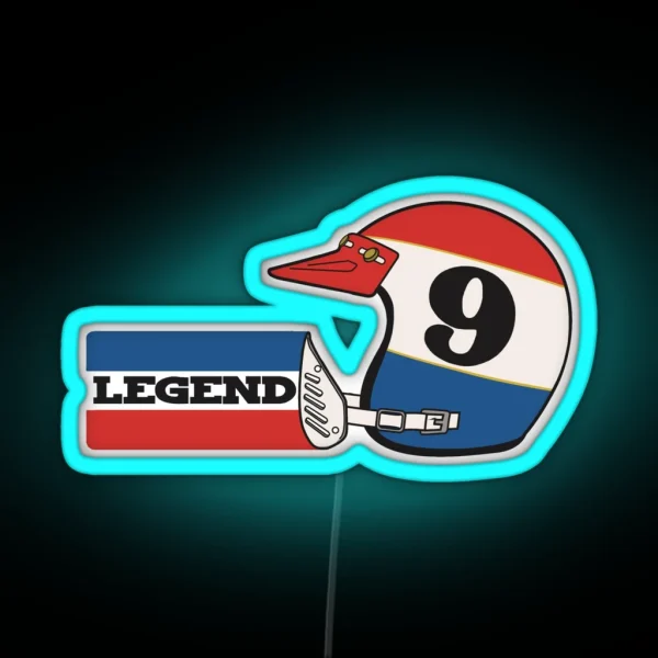 Vintage 9 Legend Of Motocross Marty Smith RGB Neon Sign