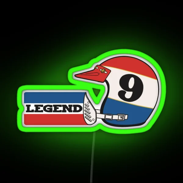 Vintage 9 Legend Of Motocross Marty Smith RGB Neon Sign