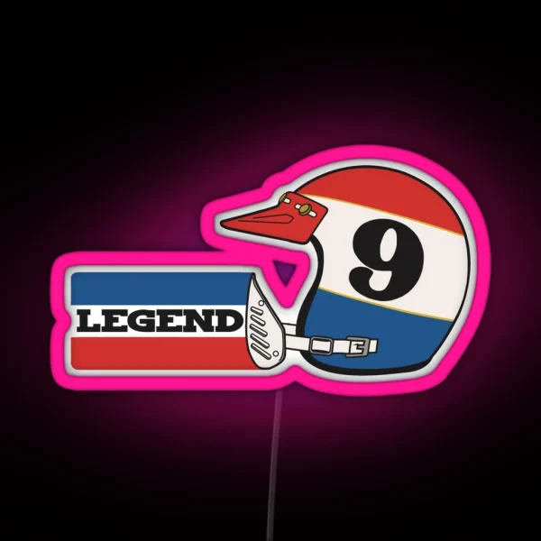 Vintage 9 Legend Of Motocross Marty Smith RGB Neon Sign