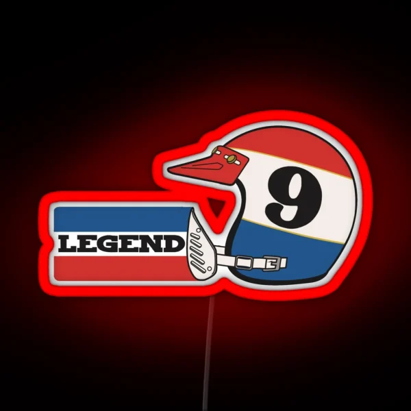 Vintage 9 Legend Of Motocross Marty Smith RGB Neon Sign