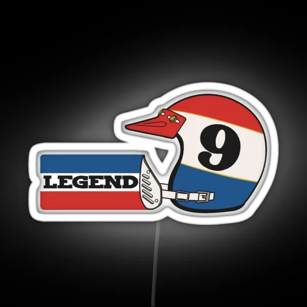 Vintage 9 Legend Of Motocross Marty Smith RGB Neon Sign