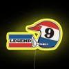 Neon Motocross Sign with Vintage Design and Colorful RGB Lighting