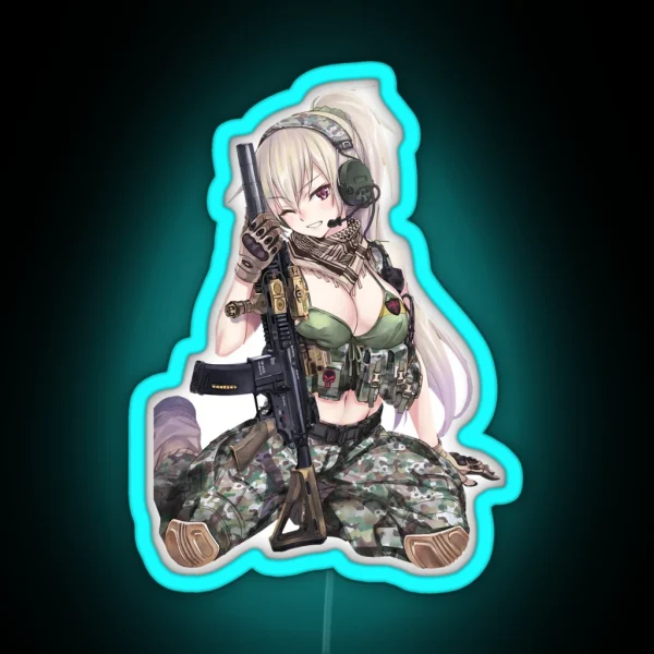 Vintage Arts Ecchi Art Military Easy You Do RGB Neon Sign