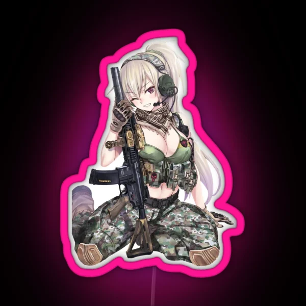 Vintage Arts Ecchi Art Military Easy You Do RGB Neon Sign