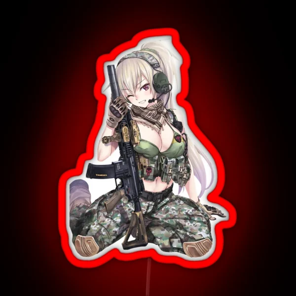 Vintage Arts Ecchi Art Military Easy You Do RGB Neon Sign