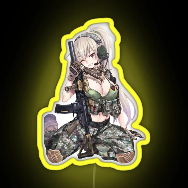 Vintage Arts Ecchi Art Military Easy You Do RGB Neon Sign