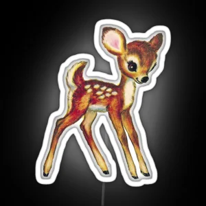 Vintage Deer RGB Neon Sign