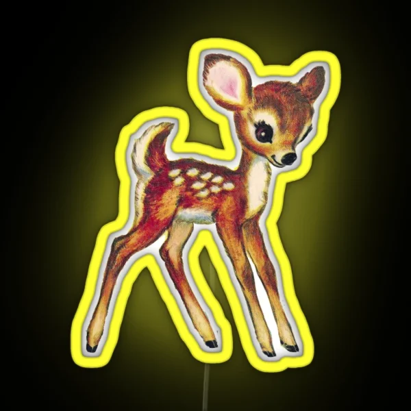 Vintage Deer RGB Neon Sign