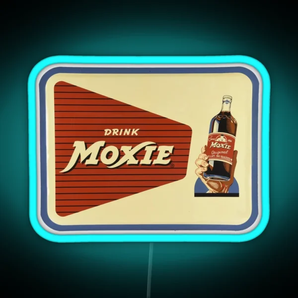 Vintage Drink Moxie RGB Neon Sign