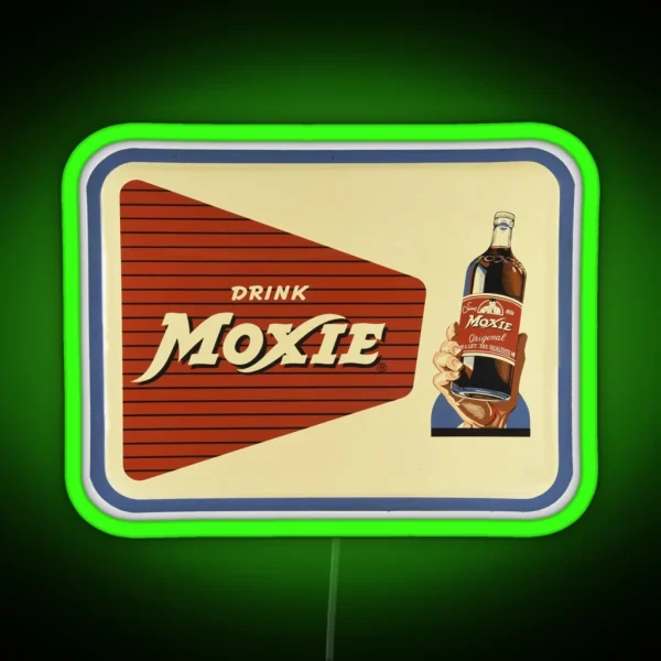 Vintage Drink Moxie RGB Neon Sign
