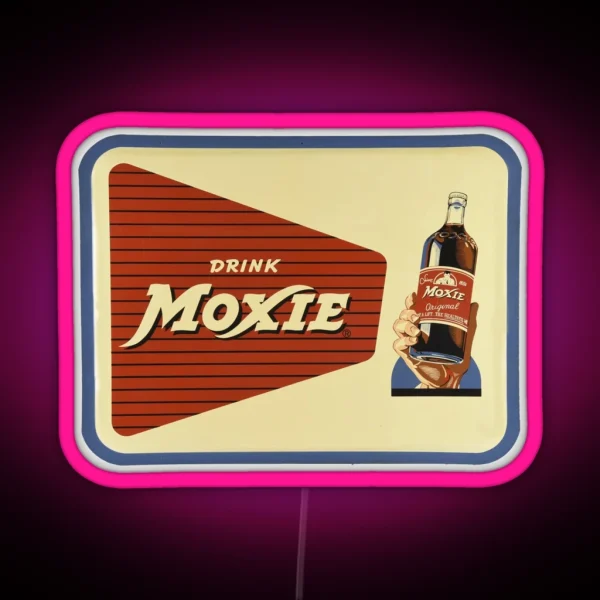 Vintage Drink Moxie RGB Neon Sign