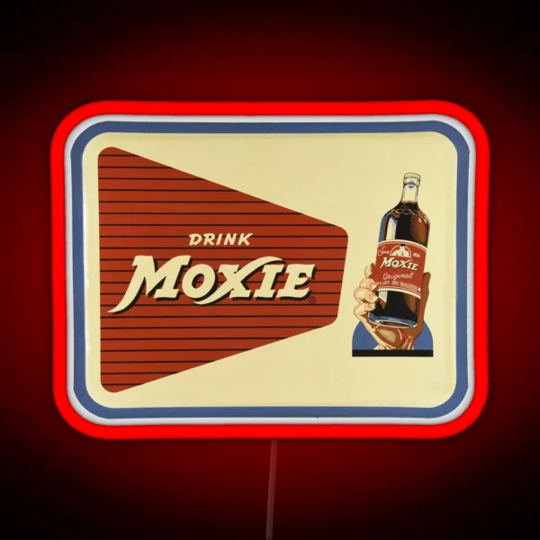 Vintage Drink Moxie RGB Neon Sign