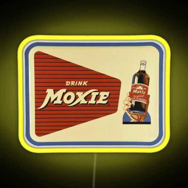 Vintage Drink Moxie RGB Neon Sign