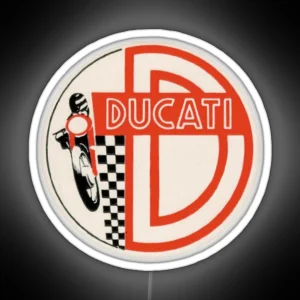 VINTAGE DUCATI Led T RGB Neon Sign