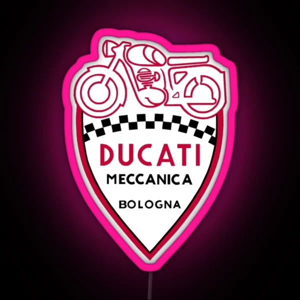 VINTAGE DUCATI RACING RGB Neon Sign
